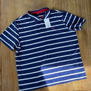 Vineyard Vines/Target - Mens navy stripe polo -XL